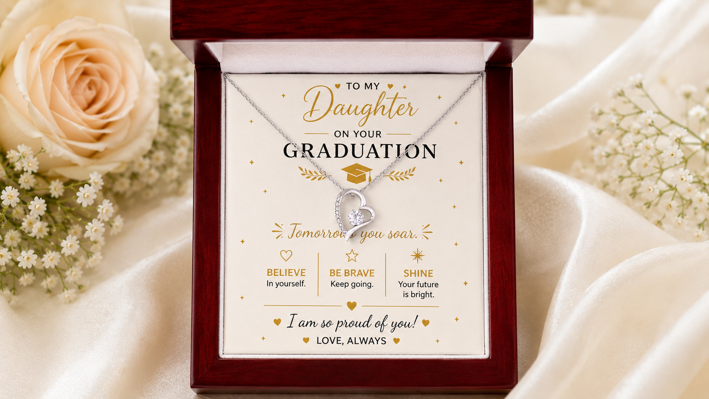 To My Daughter – Graduation Necklace Gift From Mom
