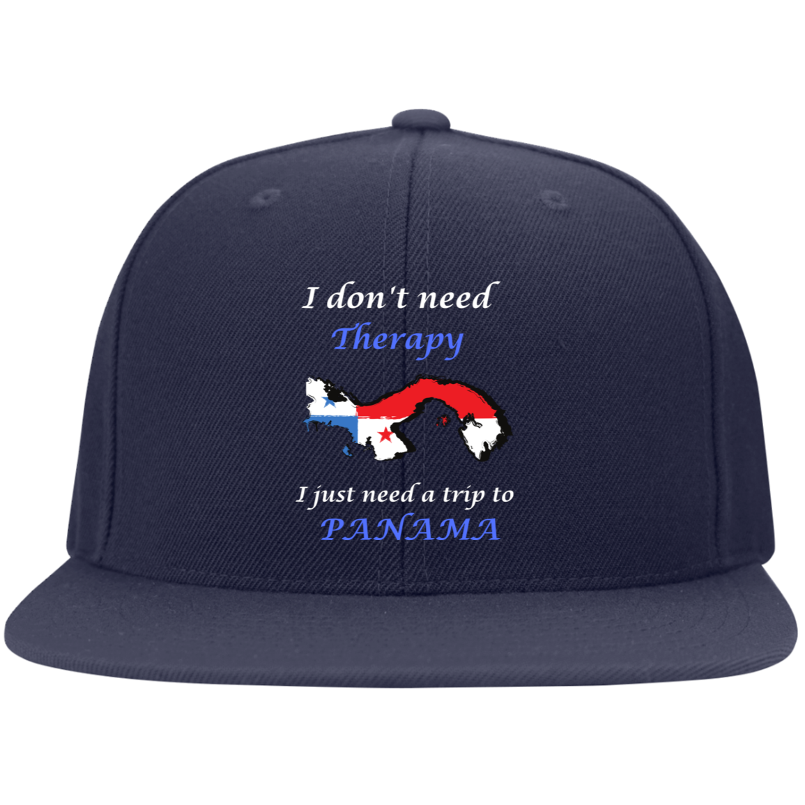 I don't need therapy | Baseball Embroidered Flat Bill Twill Flexfit Cap
