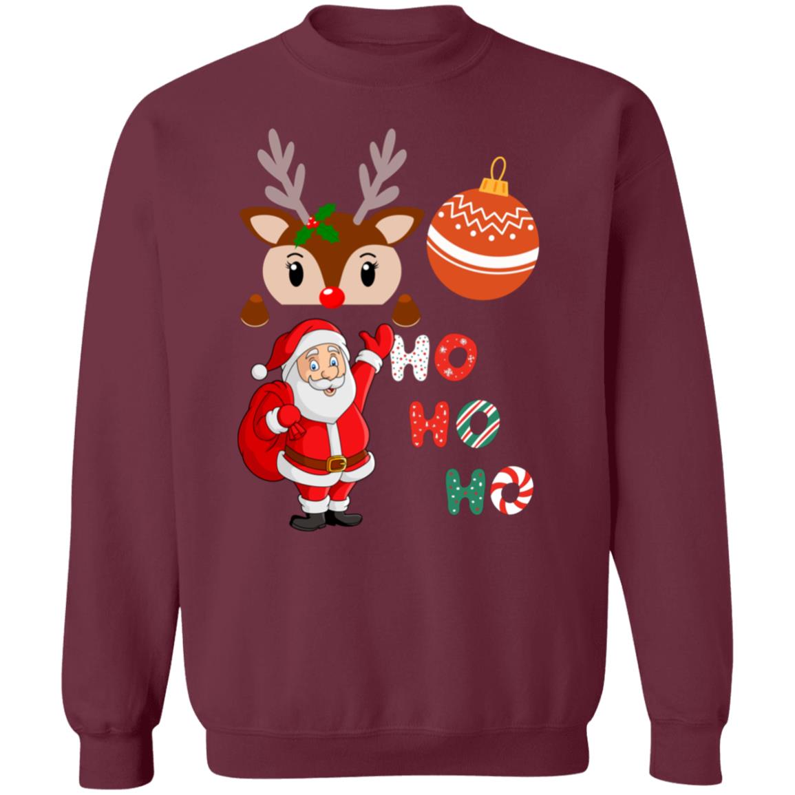 HO HO HO Crewneck Pullover Sweatshirt