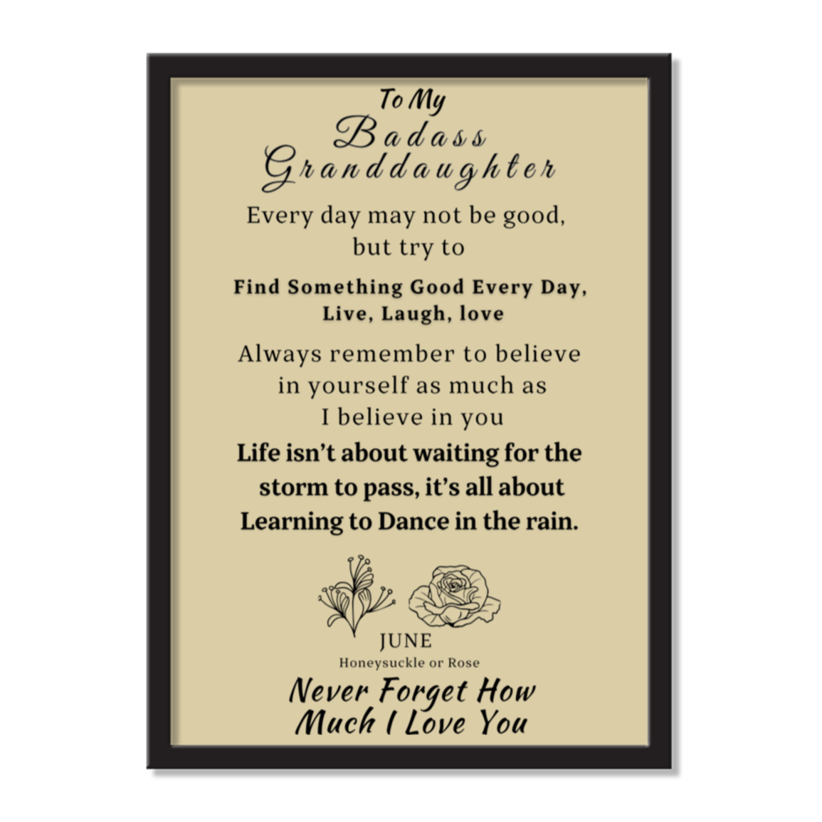 Granddaughter | Portrait AirFrame Photo Tile