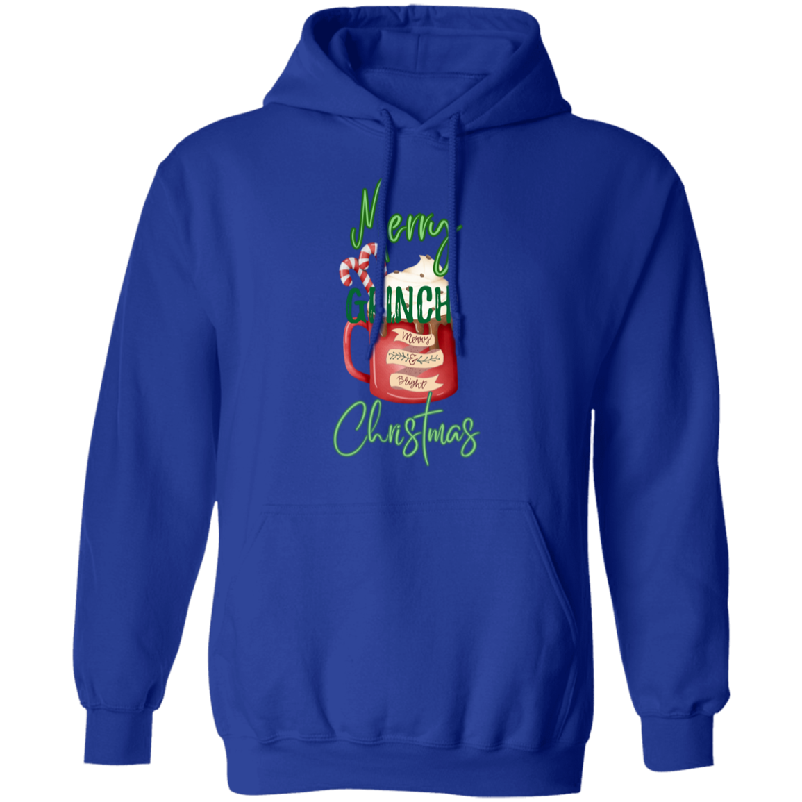 Merry Grinch Christmas Pullover Hoodie