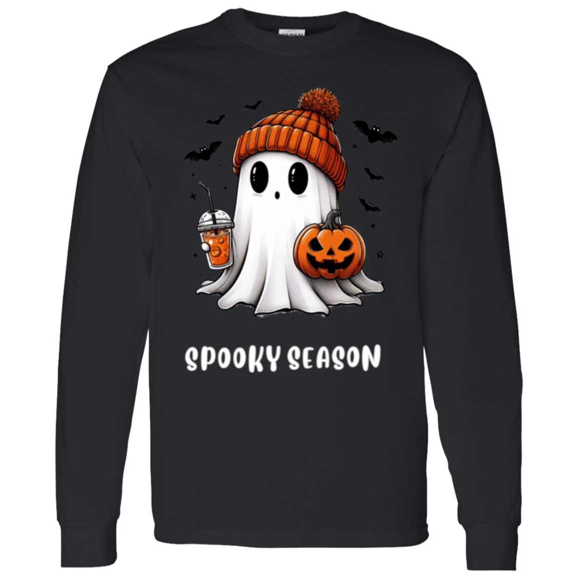 Halloween Ghost Coffee G540 LS T-Shirt
