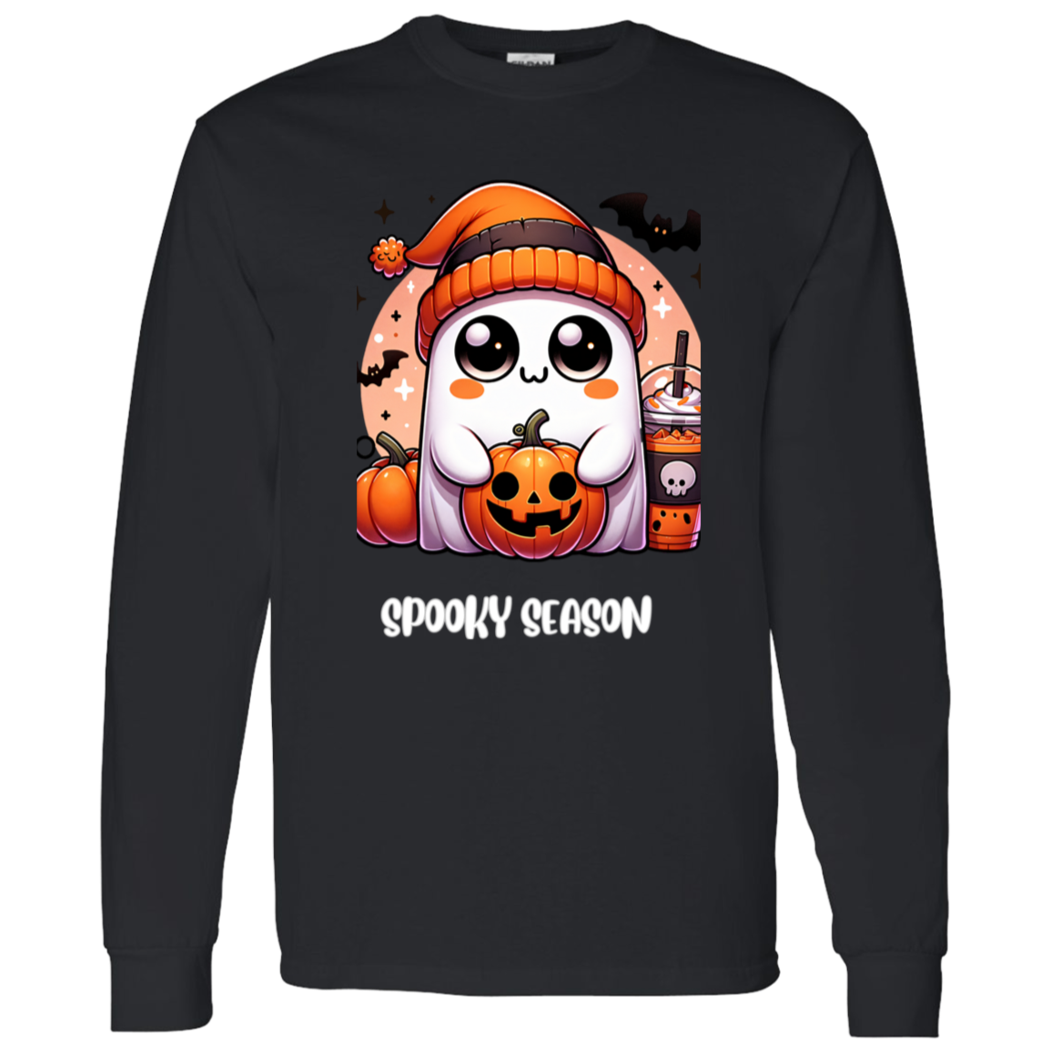 Halloween Ghost Coffee G540 LS T-Shirt