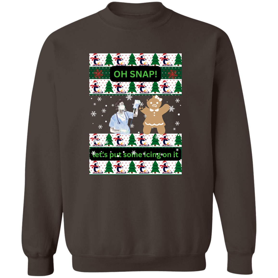 Christmas Ugly -Crewneck Pullover Sweatshirt