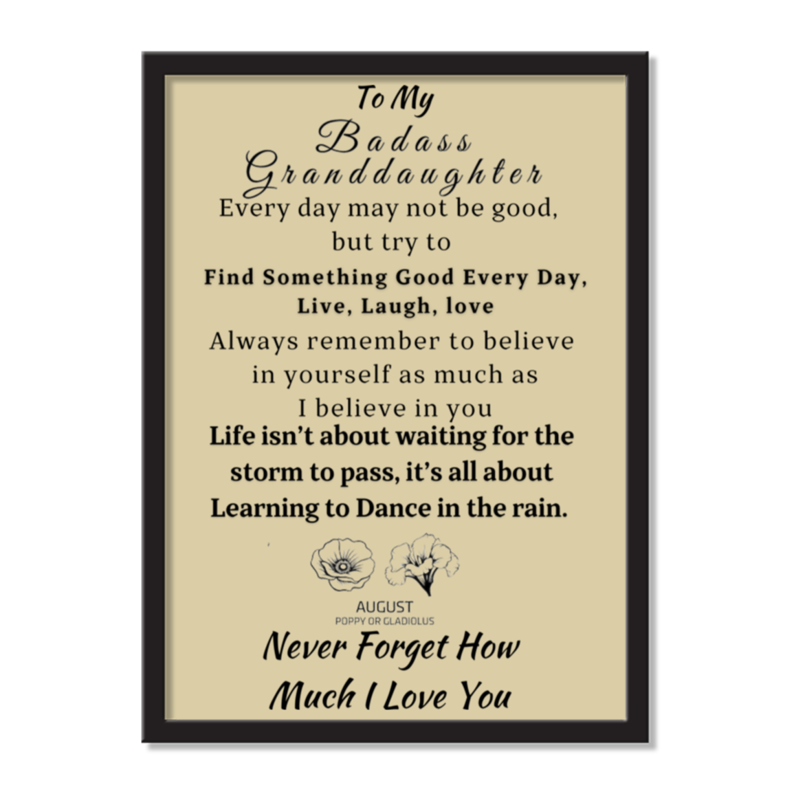 Granddaughter | Portrait AirFrame Photo Tile