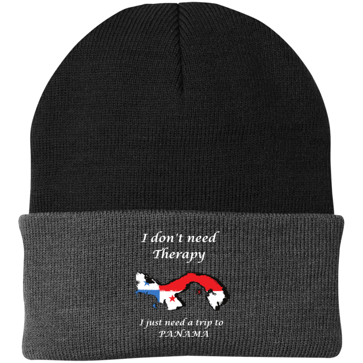 I don't need Therapy | Embroidered Knit Cap