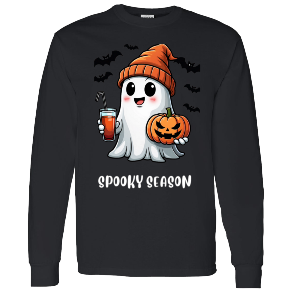 Halloween Ghost Coffee G540 LS T-Shirt