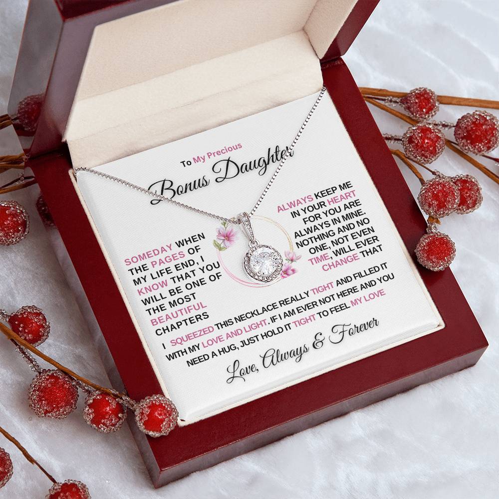 To My Precious Bonus Daughter | Love Always & Forever | Eternal Hope Necklace