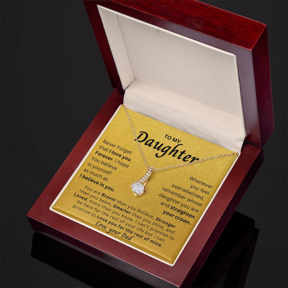 To my Daughter From Dad | You are Loved more than you know | Alluring Beauty Necklace