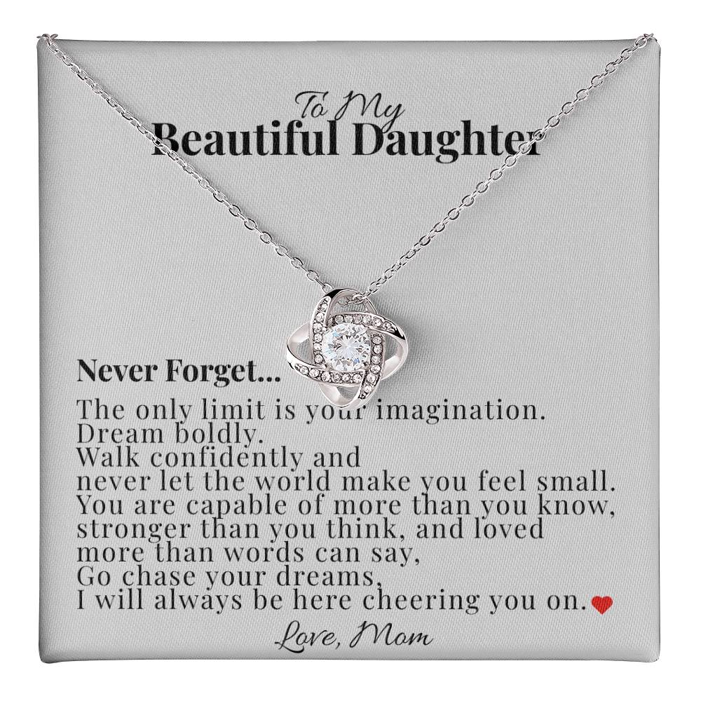 To My Daughter – Graduation Gift Necklace from Mom | Emotional Gift for Daughter