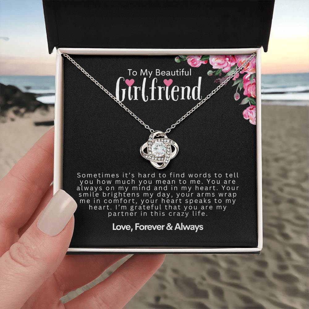 To My Girlfriend | Always on My Mind | Love Knot Necklace
