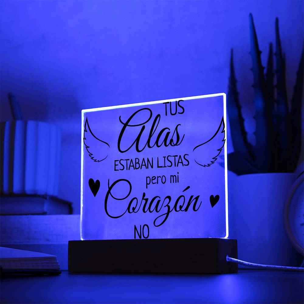 Tus Alas Estaban Listas, Placa Cuadrada