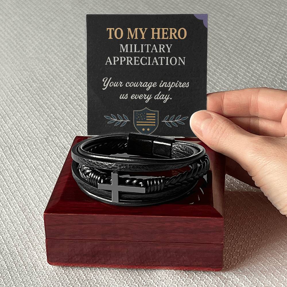 To My Hero – Military Appreciation Bracelet”