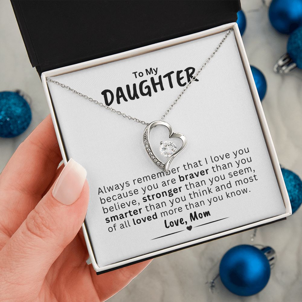 To My Daughter| Loved more than you know| Forever Love Necklace