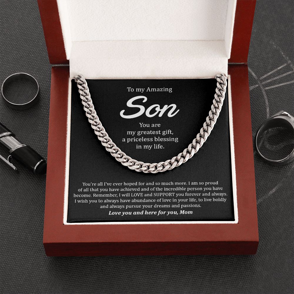 My Amazing Son | My Greatest Gift - Cuban Link Chain