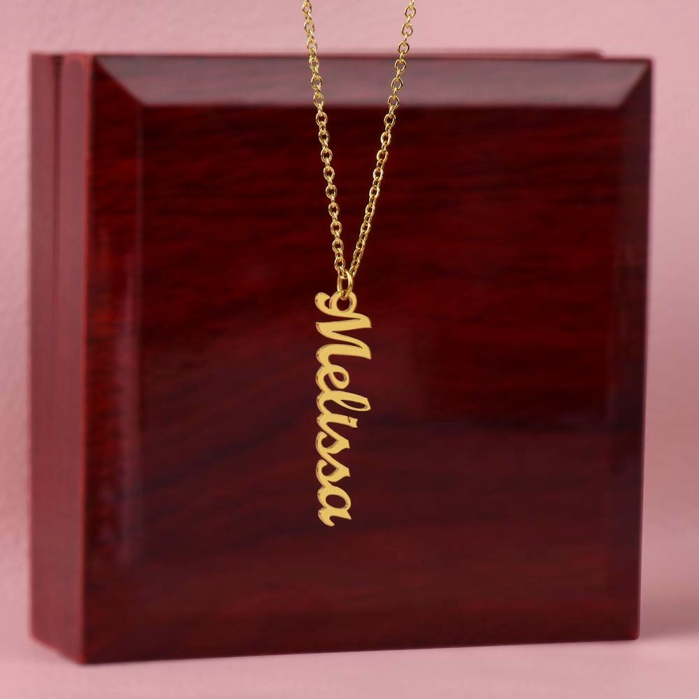 PERSONALIZED | VERTICAL NAME NECKLACE|