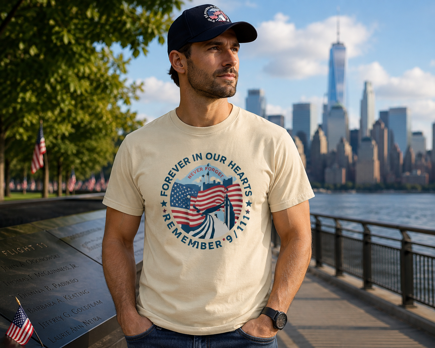 9/11  Forever in our Hearts  | T-Shirt