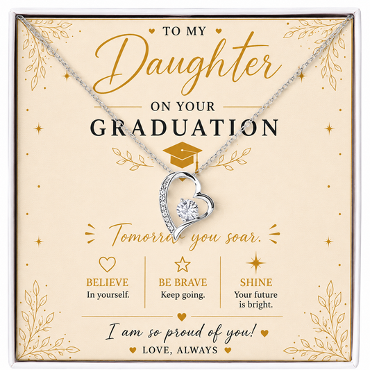 To My Daughter – Graduation Necklace Gift From Mom