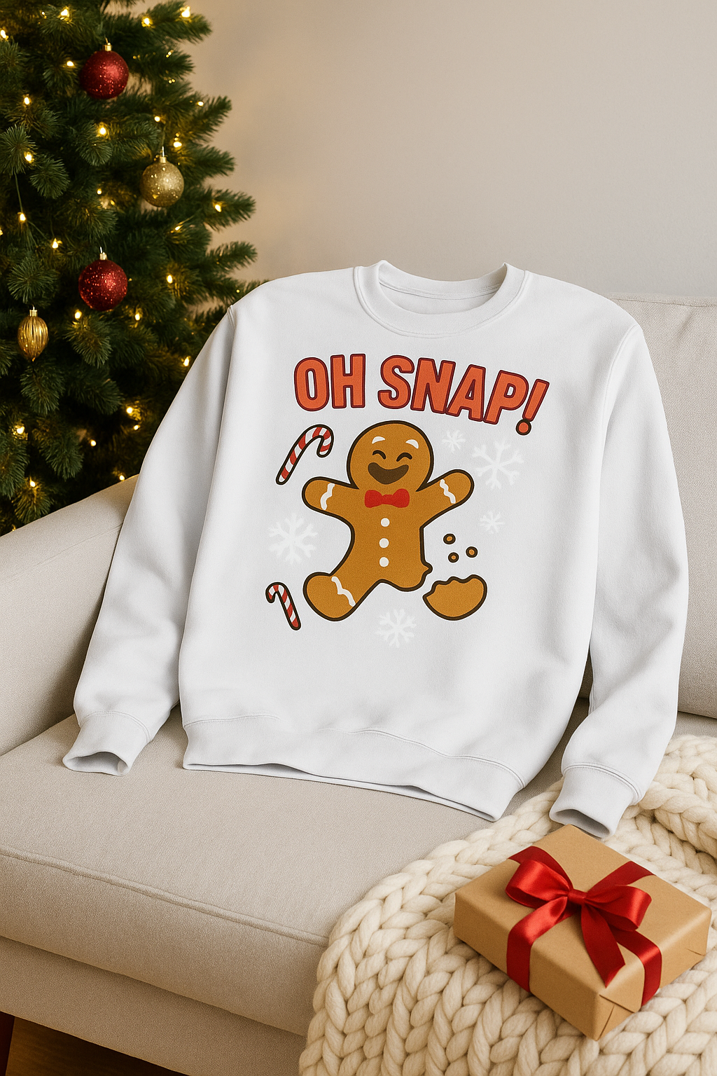 Oh Snap! Gingerbread – Unisex Holiday Long Sleeve Shirt