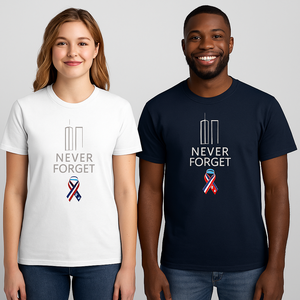 Never Forget -- 9/11 Memorial Shirt Collection