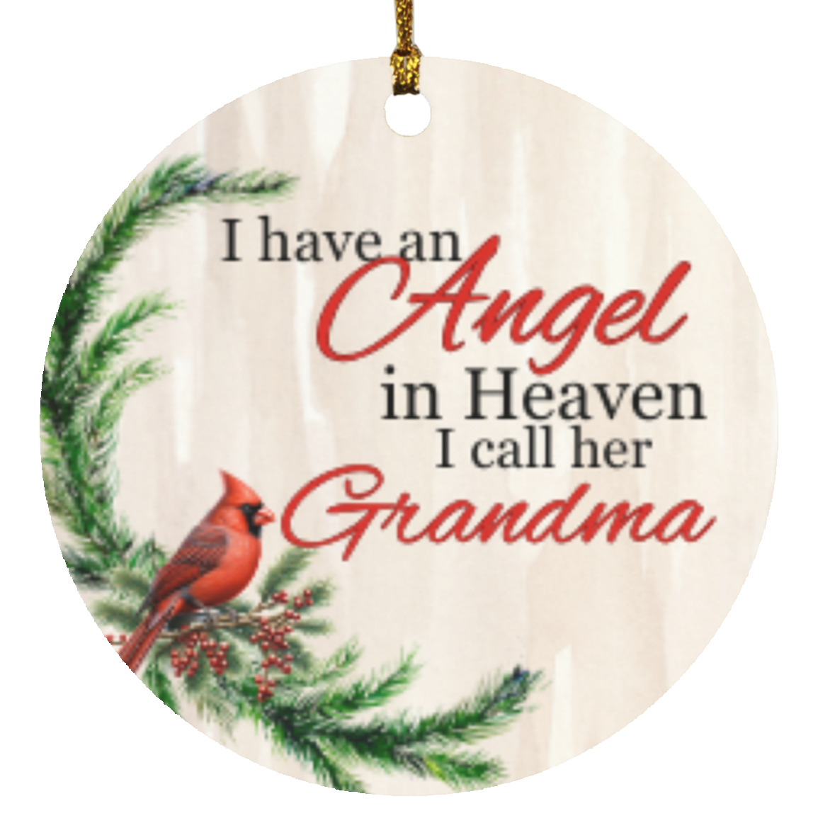 An Angel in Heaven | Circle Ornament