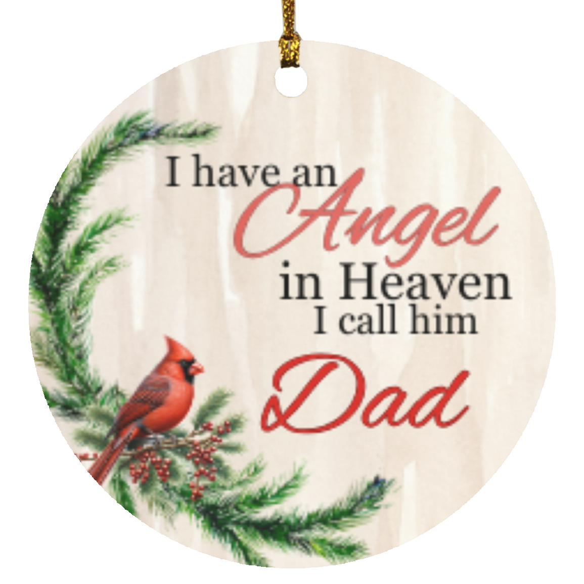An Angel in Heaven | Circle Ornament