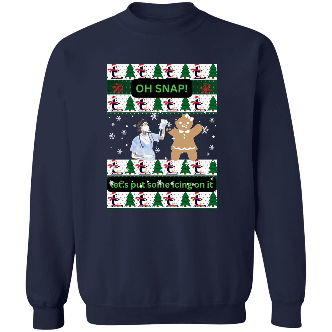 Christmas Ugly -Crewneck Pullover Sweatshirt
