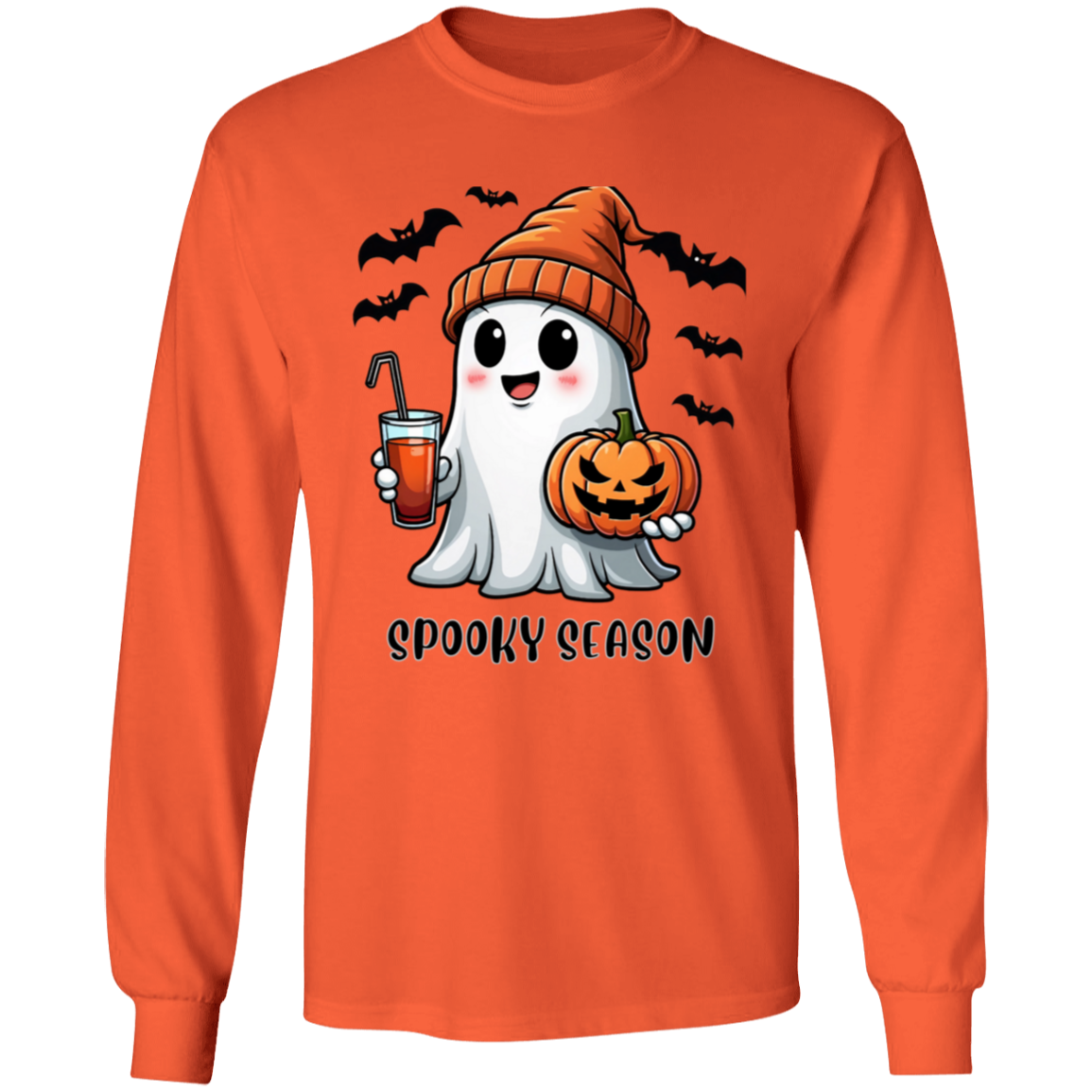 Halloween Ghost Coffee  G540 LS T-Shirt