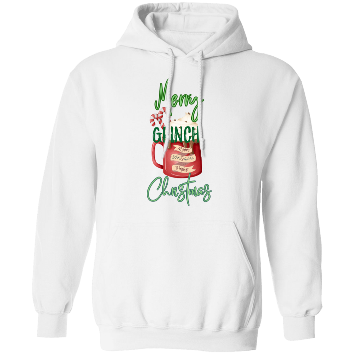 Merry Grinch Christmas Pullover Hoodie