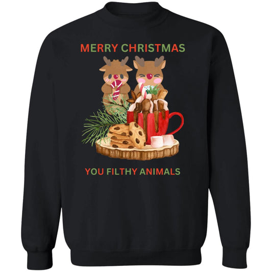 Ya Filthy Animal- Christmas  Crewneck Pullover - Sweatshirt