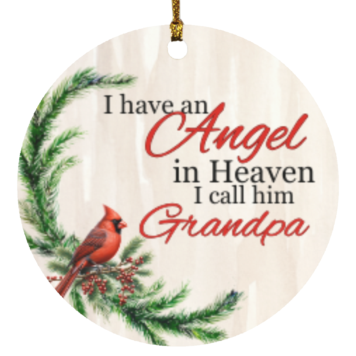An Angel in Heaven | Circle Ornament