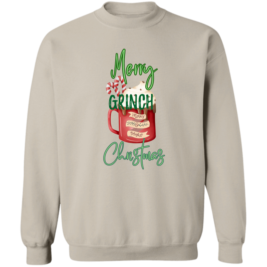 Merry Grinch Christmas  Crewneck Pullover Sweatshirt
