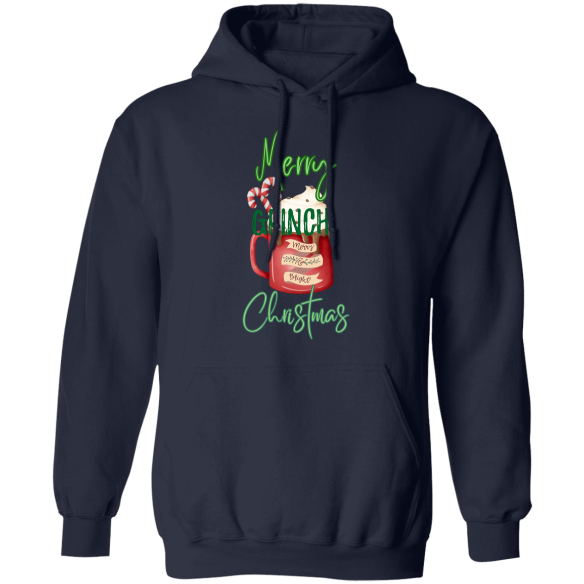 Merry Grinch Christmas Pullover Hoodie
