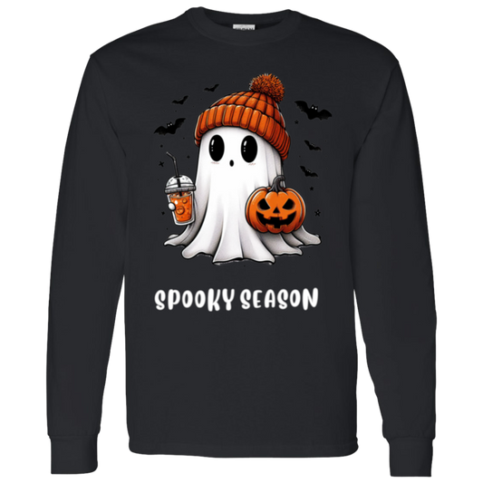 Halloween Ghost Coffee  G540 LS T-Shirt