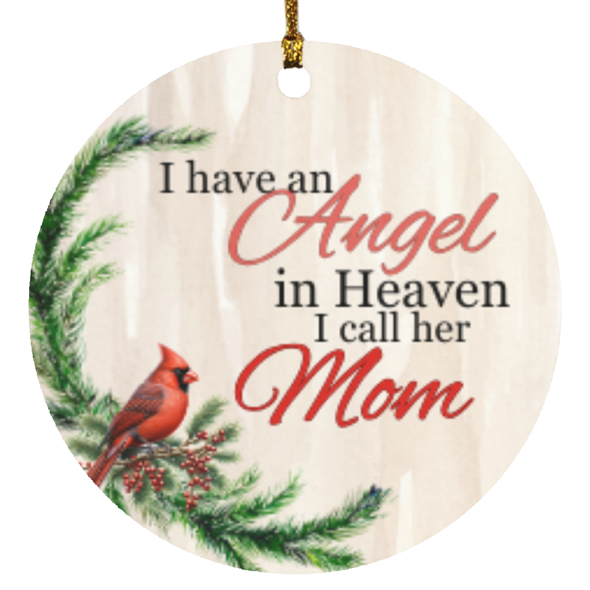 An Angel in Heaven | Circle Ornament