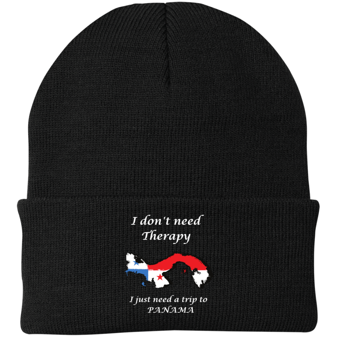 I don't need Therapy |  Embroidered Knit Cap