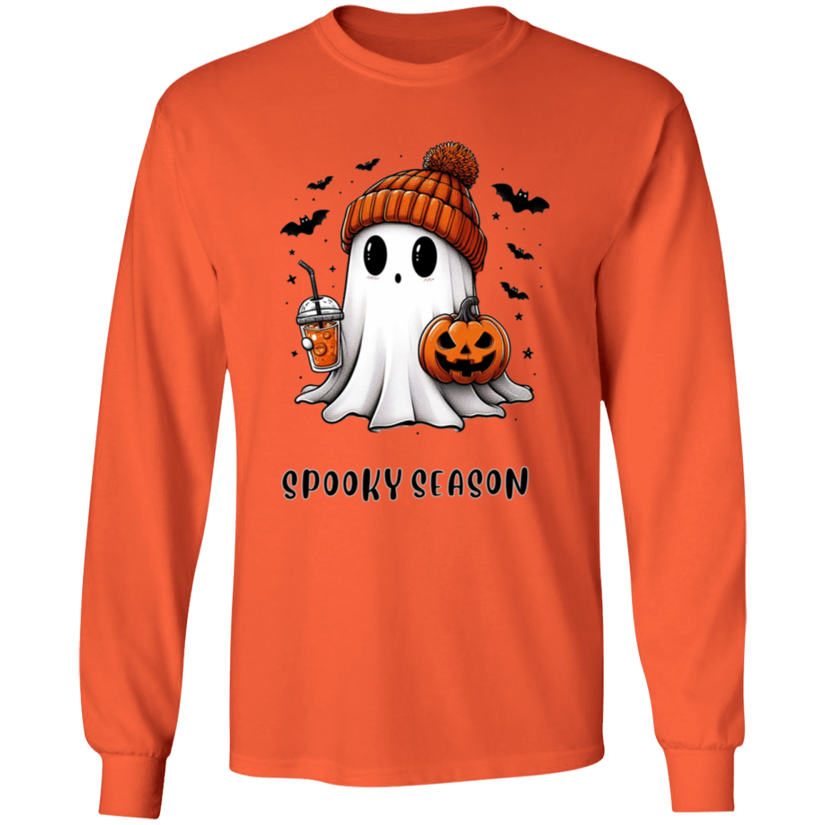 Halloween Ghost Coffee  G540 LS T-Shirt