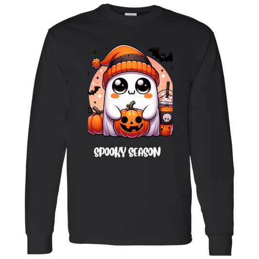 Halloween Ghost Coffee  G540 LS T-Shirt