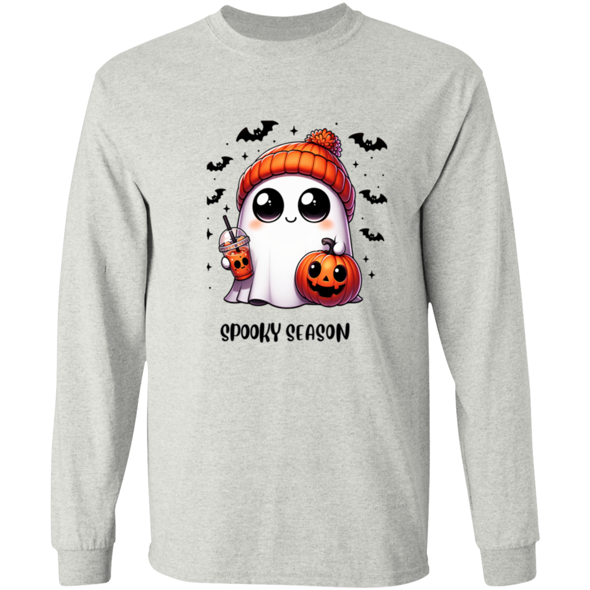 Halloween Ghost Coffee  G540 LS T-Shirt