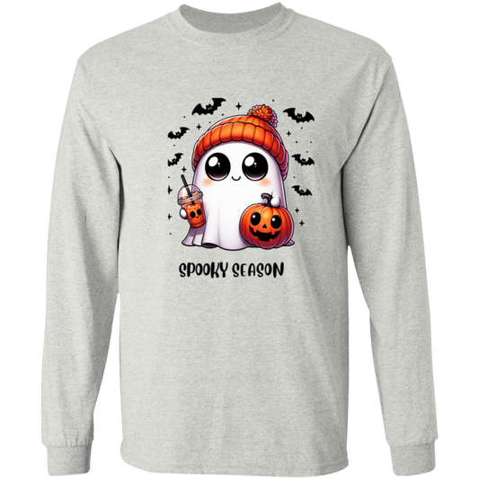 Halloween Ghost Coffee  G540 LS T-Shirt