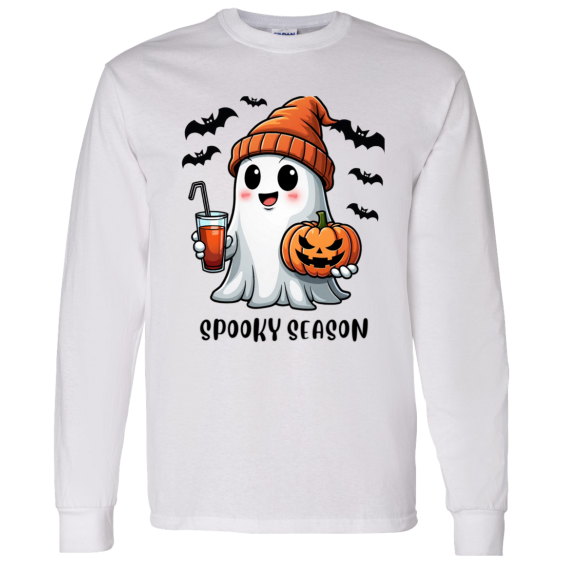 Halloween Ghost Coffee  G540 LS T-Shirt