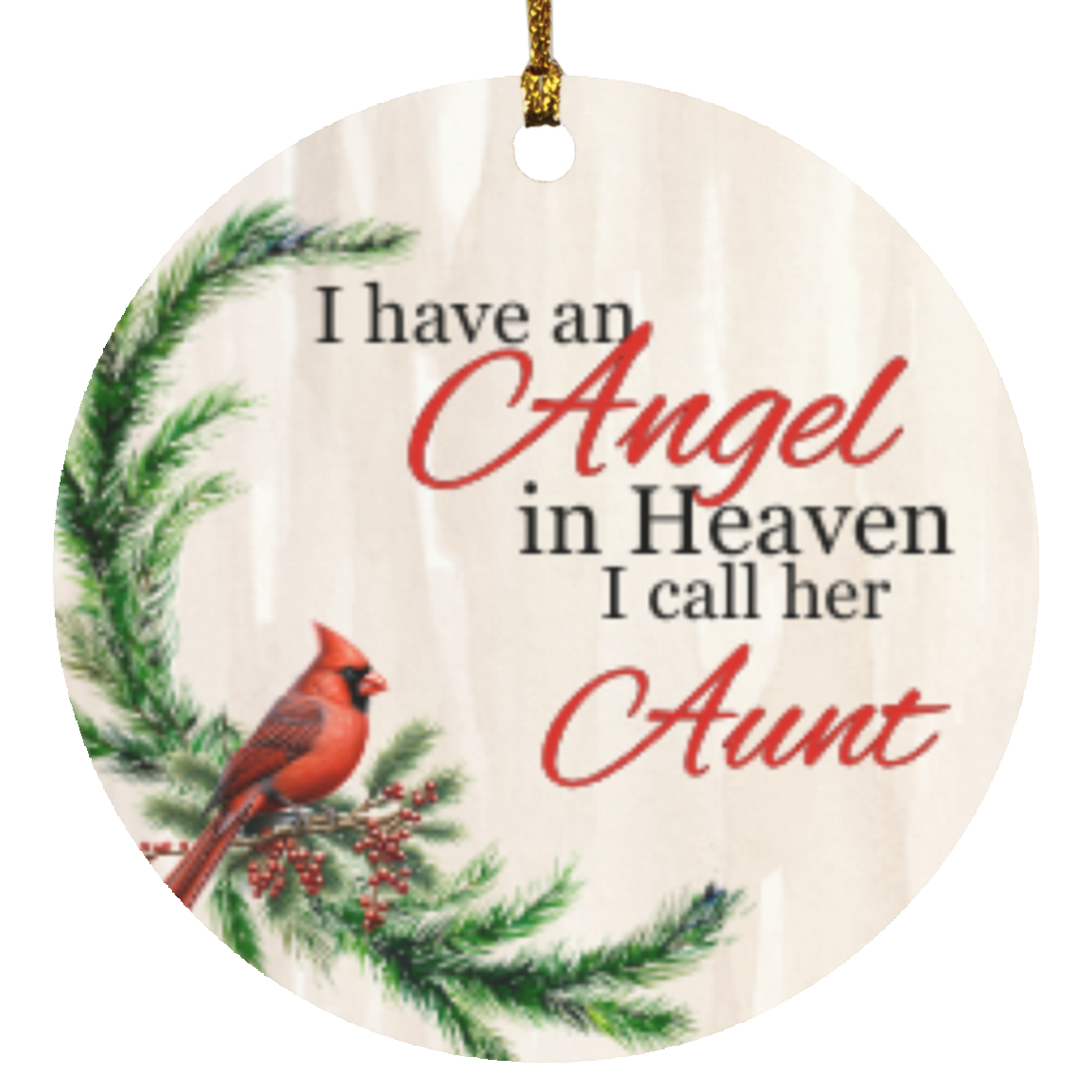 An Angel in Heaven | Circle Ornament