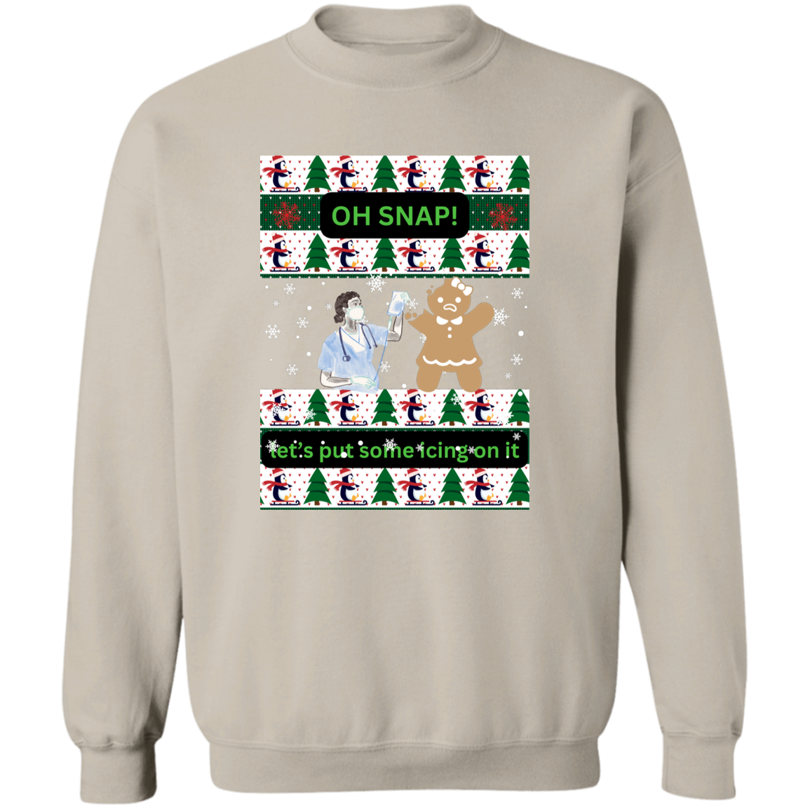 Christmas Ugly -Crewneck Pullover Sweatshirt
