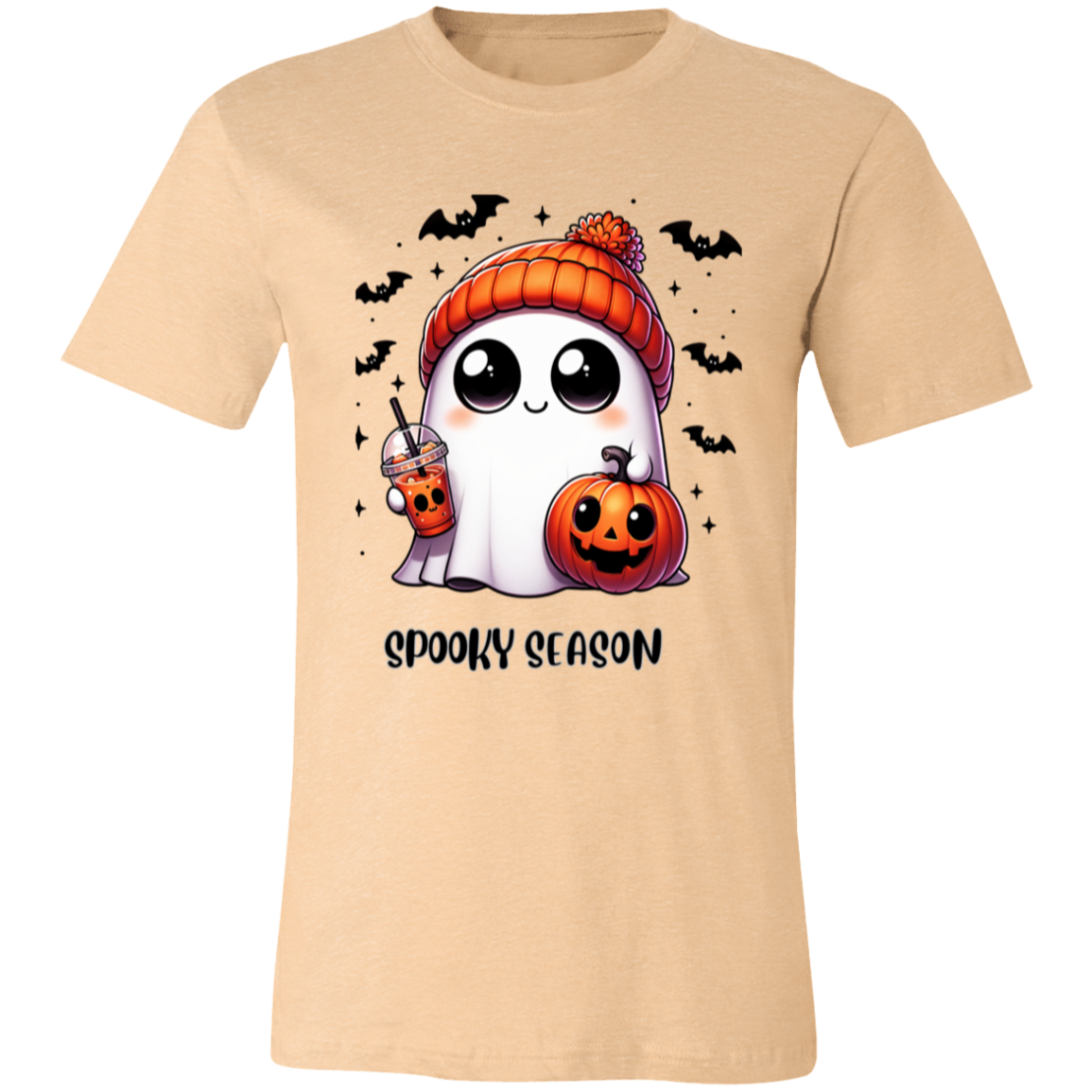 Halloween Ghost Coffee  3001C Unisex Jersey Short-Sleeve T-Shirt