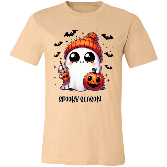 Halloween Ghost Coffee  3001C Unisex Jersey Short-Sleeve T-Shirt