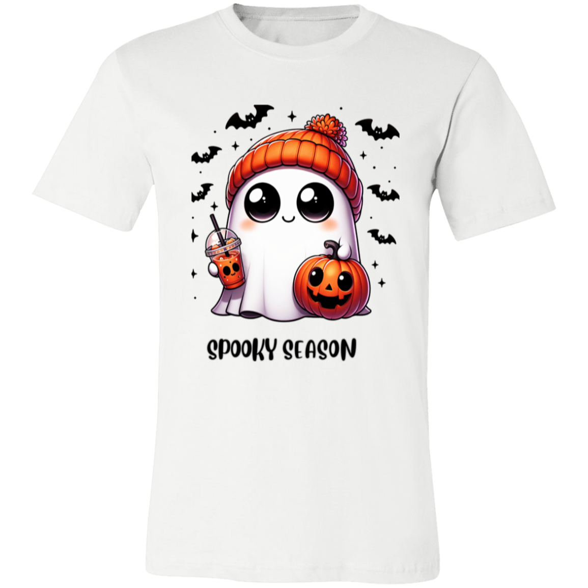 Halloween Ghost Coffee  3001C Unisex Jersey Short-Sleeve T-Shirt