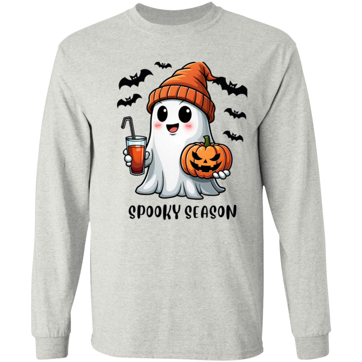 Halloween Ghost Coffee  G540 LS T-Shirt