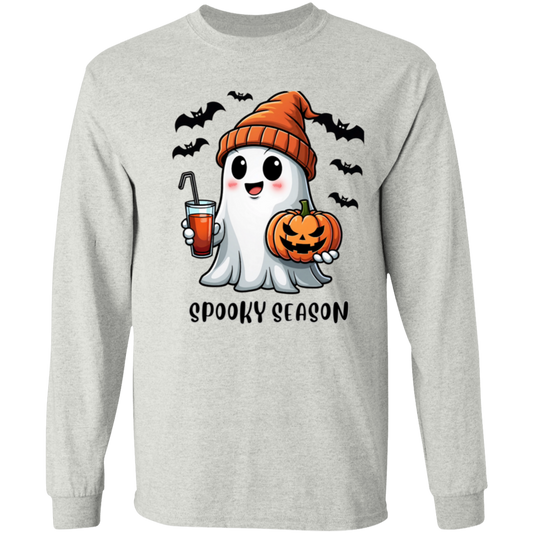 Halloween Ghost Coffee  G540 LS T-Shirt