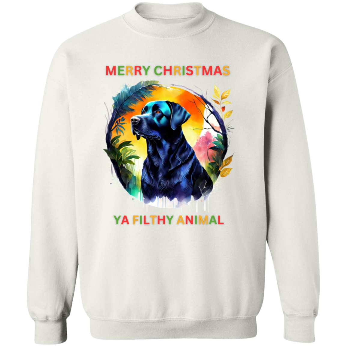 Merry Christmas Ya Filthy..... Crewneck Pullover Sweatshirt