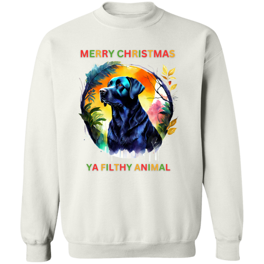 Merry Christmas Ya Filthy..... Crewneck Pullover Sweatshirt
